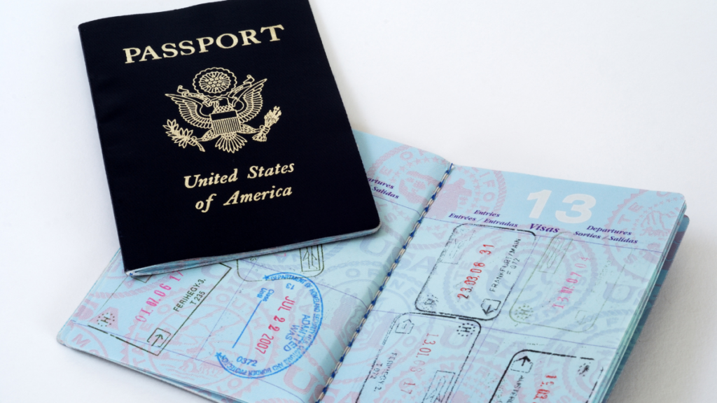 An inforgraphic with a us passport picture showing the importance of passport validity for international travel.