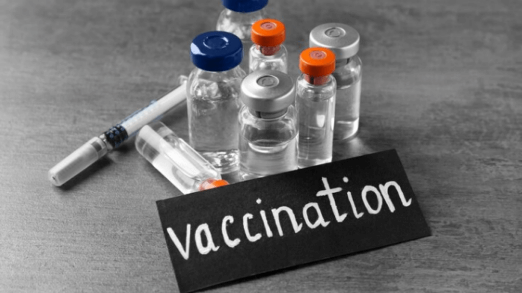 A picture of vaccination injections with a vaccination written on front of it.